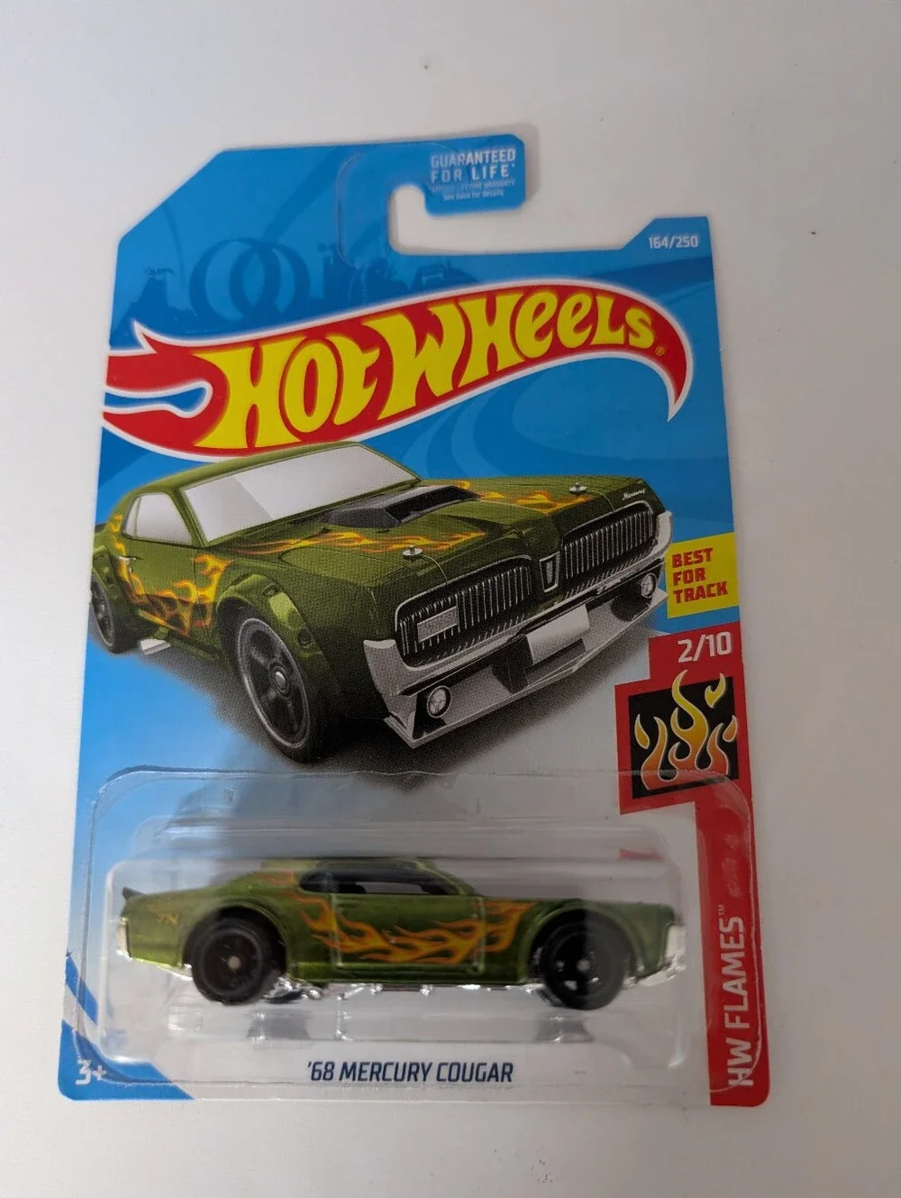 2019 HOT WHEELS H CASE -  '68 MERCURY COUGAR # 164/250 SUPER TREASURE HUNT